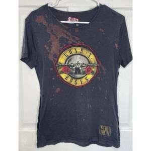 Guns N' Roses [SWAG] Women's Embroidered Graphic Band T-shirt Sz XL *RARE*